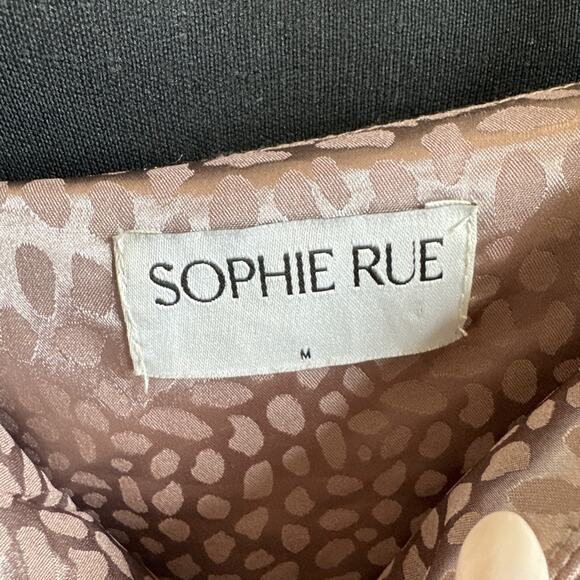 Anthropologie Sophie Rue Slip Dress Size M Pink Animal Print Spaghetti Strap - Picture 8 of 9